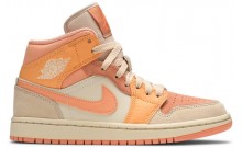 Apricot Mens Shoes Jordan Wmns Air Jordan 1 Mid IJ8297-937
