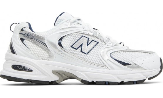 White Silver Blue Mens Shoes New Balance 530 AB8268-102