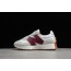 White Dark Red Womens Shoes New Balance 327 AG7228-542