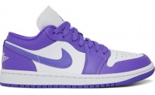 Purple Womens Shoes Jordan Wmns Air Jordan 1 Low BC6716-831