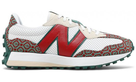 Red Mens Shoes New Balance Casablanca x 327 DS7090-842