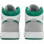 Grey Deep Green Kids Shoes Jordan 1 Mid SE GS EB2137-202