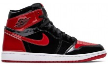Red Mens Shoes Jordan 1 Retro High OG Patent FX9481-093
