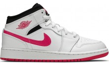 Pink Womens Shoes Jordan 1 Retro Mid GS JA6572-288