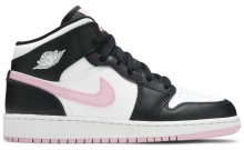 White Light Pink Womens Shoes Jordan 1 Mid JC2088-374