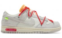 White Womens Shoes Dunk Off-White x Dunk Low MI7106-376