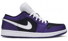 Purple Womens Shoes Jordan 1 Low PN4594-088