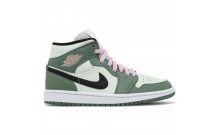 Green Mens Shoes Jordan 1 Mid SE RG2806-707
