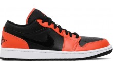 Black Orange Mens Shoes Jordan 1 Low SE RG9617-685