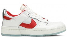 White Red Womens Shoes Dunk Low Disrupt SN0946-446