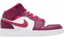 Pink Womens Shoes Jordan 1 Mid GS SU2576-151