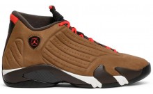 Brown Mens Shoes Jordan 14 Retro UA3293-549