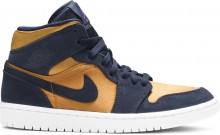Gold Mens Shoes Jordan 1 Mid SE Premium VA5424-942