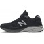 Black Silver Mens Shoes New Balance 990v4 VR7599-096