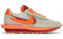 Orange Mens Shoes Nike CLOT x Sacai x LDWaffle Daybreak WJ0561-303