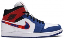 Red Multicolor Womens Shoes Jordan 1 Mid WX6343-953
