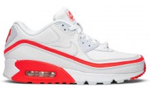 White Red Mens Shoes Nike Undefeated x Air Max 90 XE3732-366