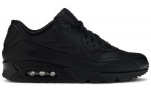 Black Mens Shoes Nike Air Max 90 Leather YD5721-916