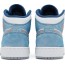 Blue Womens Shoes Jordan 1 Mid SE GS ZW7124-385