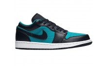 Blue Black Green Womens Shoes Jordan 1 Low LT YG5399-103