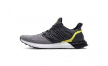 Grey Black Yellow Mens Shoes Adidas Ultra Boost 4.0 DB9513-537
