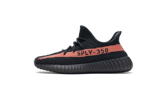 Black Red Womens Shoes Adidas Yeezy 350 V2 MS4930-223