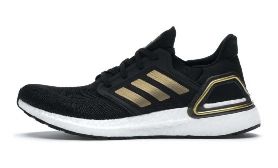 Black Gold White Mens Shoes Adidas Ultra Boost 20 ST3309-038